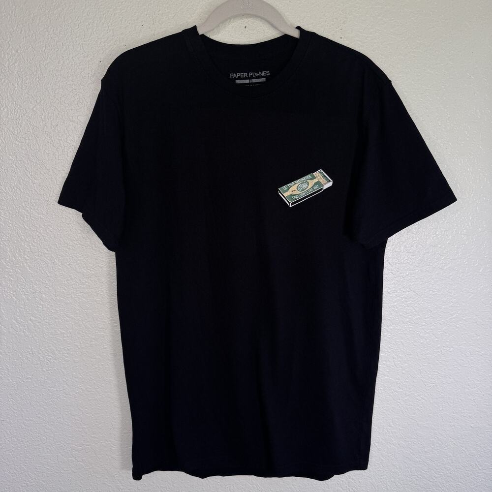 Paper Planes Shirt Mens Medium Matchbook Spark Flame Graphic Tee Tshirt Jay Z